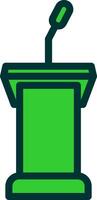 Podium Green Filly Icon vector