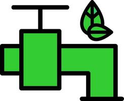 Save Water Line Filled Curve Icon vector