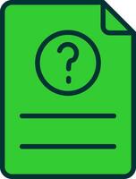 Ask Green Filly Icon vector