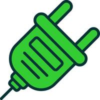 Plug Green Filly Icon vector