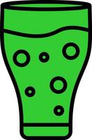 Orange Juice Green Filly Icon vector