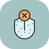 Loss Sense Of Taste Line Filled Curve Icon vector