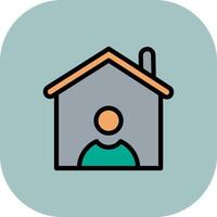 Qurantine Line Filled Curve Icon vector
