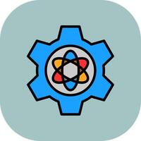 Science Line Filled Curve Icon vector