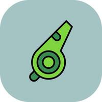 Whistle Line Filled Curve Icon vector