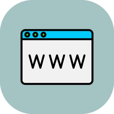 Www Line Filled Curve Icon