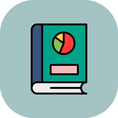 statistic Line Filled Curve Icon