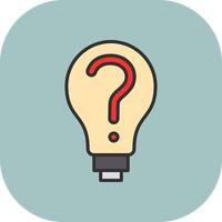 Decision Making Line Filled Curve Icon vector