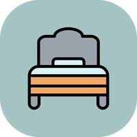 Rest Line Filled Curve Icon vector