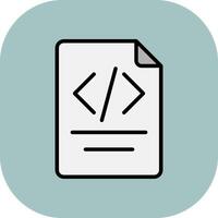 Paper Line Filled Curve Icon vector