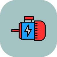 Engine Line Filled Curve Icon vector