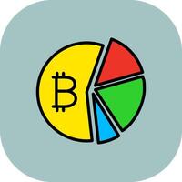 Data Analytics Line Filled Curve Icon vector