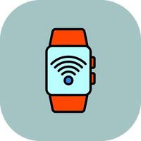 Wifi Line Filled Curve Icon vector