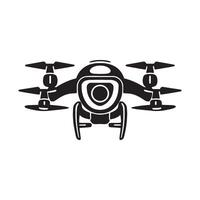 Drone Technology Symbol on Clean White Background vector