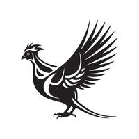 Graphic illustration of Pheasant bird vector