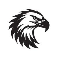 Eagle Head Icon Design for illustration Graphics on White Background vector