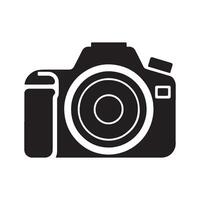 Minimalist Camera Icon Design with Clean White Background vector