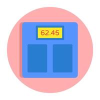 A trendy design icon of weight machine vector