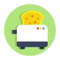 A beautiful design icon of toaster vector