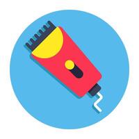 A colored design icon of shaving machine vector