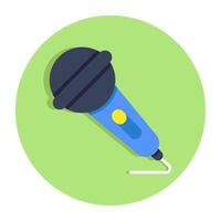 An icon design of mic vector