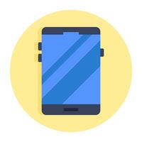 An icon design of mobile vector