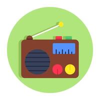 Modern design icon of radio vector
