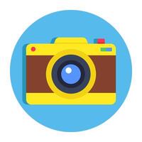A trendy design icon of camera vector