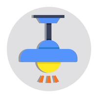 Premium design icon of ceiling light vector