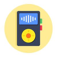 A trendy design icon of mp3 player vector