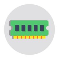 A colored design icon of ram vector