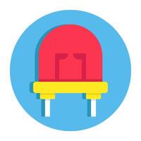 Creative design icon of capacitor vector