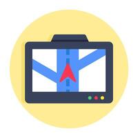 Premium design icon of mobile navigation vector