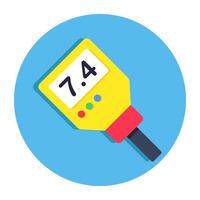 Premium design icon of ph meter vector