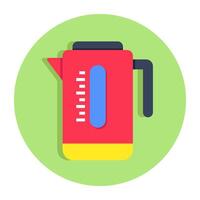 Creative design icon of electric kettle vector
