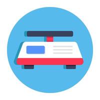 An icon design of digital scale vector