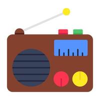 Modern design icon of radio vector
