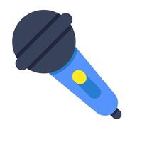An icon design of mic vector