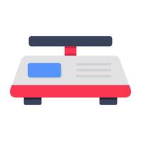 An icon design of digital scale vector