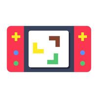 Brick game icon, editable vectors