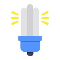 A colored design icon of led bulb vector