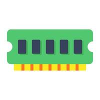 A colored design icon of ram vector