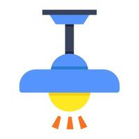 Premium design icon of ceiling light vector
