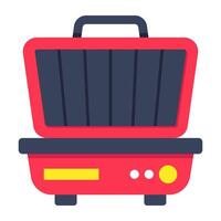 An icon design of sandwich Maker vector