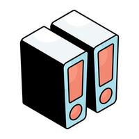 Creative design icon of cpu vector