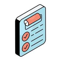 Creative design icon of checklist vector