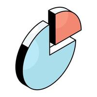 Perfect design icon of pie graph vector