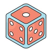 Premium design icon of ludo dice vector