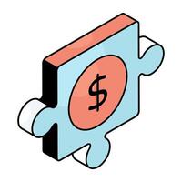 A beautiful design icon of jigsaw vector
