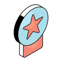 Premium design icon of award vector